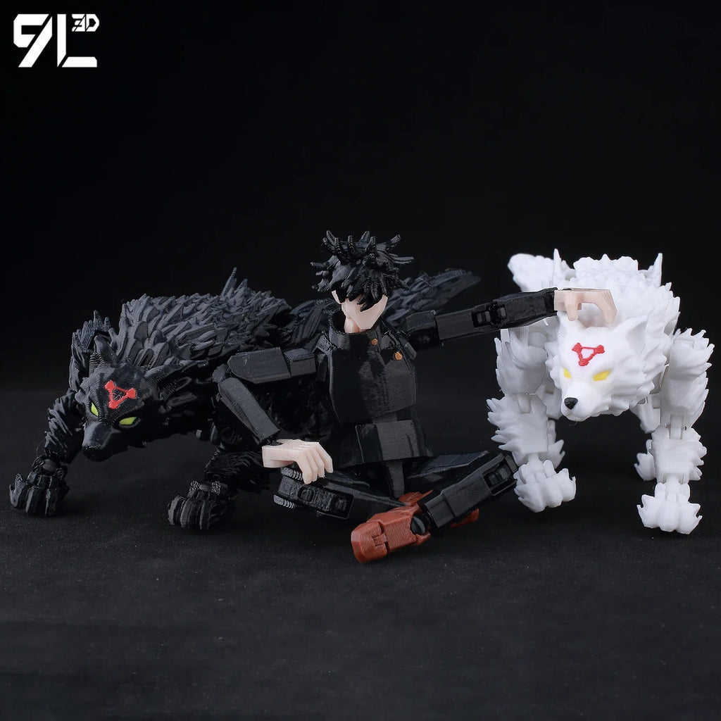 9L3D LUCKY13 Shikigami Duellszene T13 Fushiguro Mahoraga Hunde Titan13 Bewegliche Dummy13 Anime Kunst Spielzeug Modell Weihnachtsgeschenk