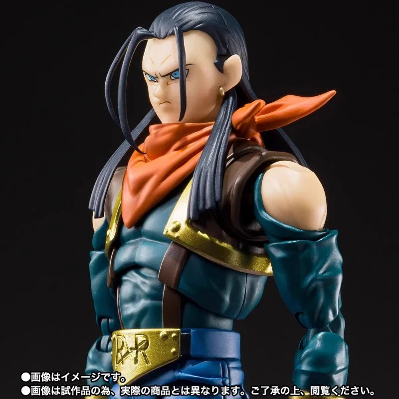 Bandai S.H.Figuarts Dragon Ball Figure Pvc Gt Super Android 17 Customization Toy Model Collection Action Figurine Gift