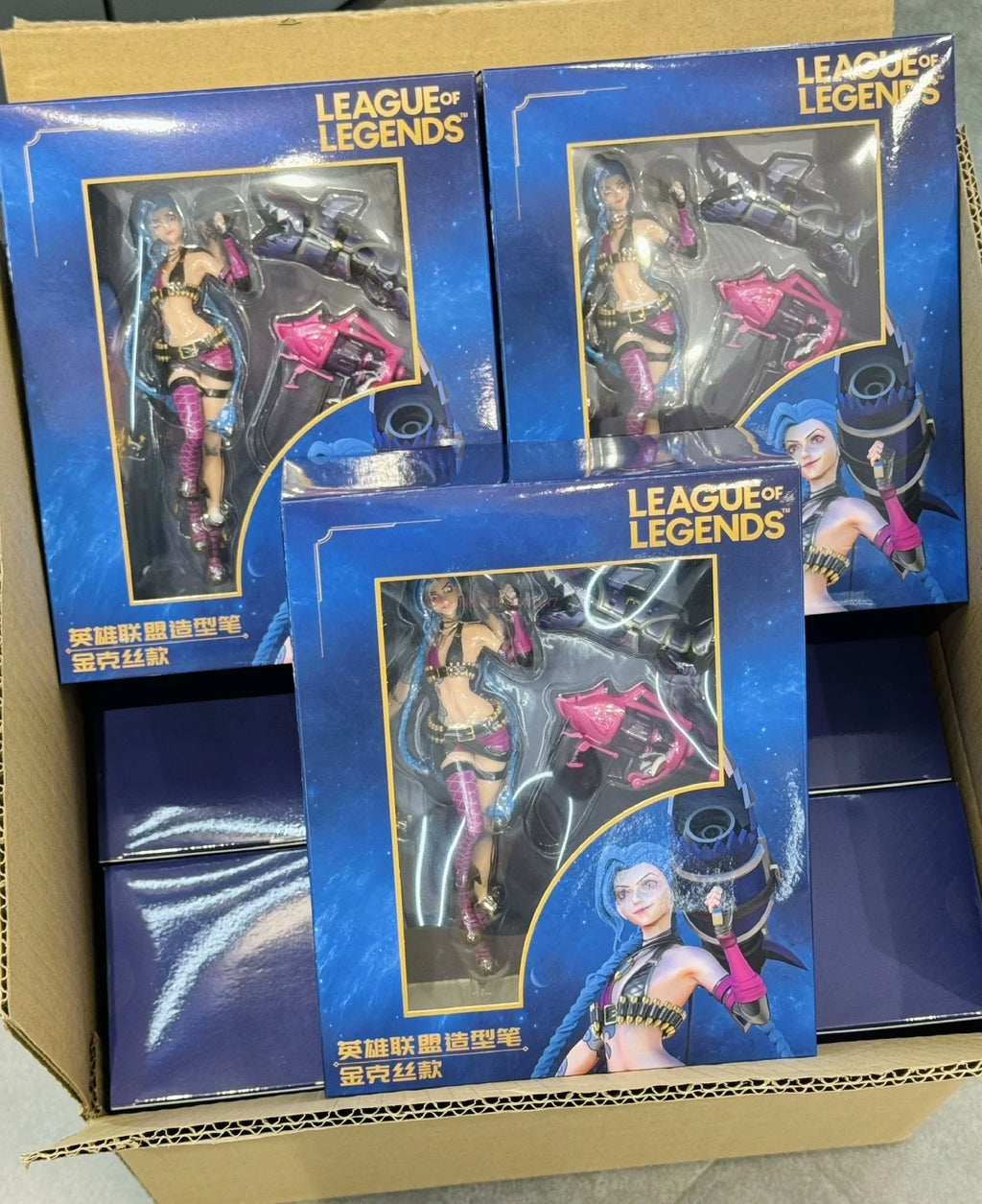 22cm League Of Legends Anime Figurine Luxanna Crownguard Lux Kaisa Jinx Action Figure Tiktok Hot Chrismas Gifts Cool