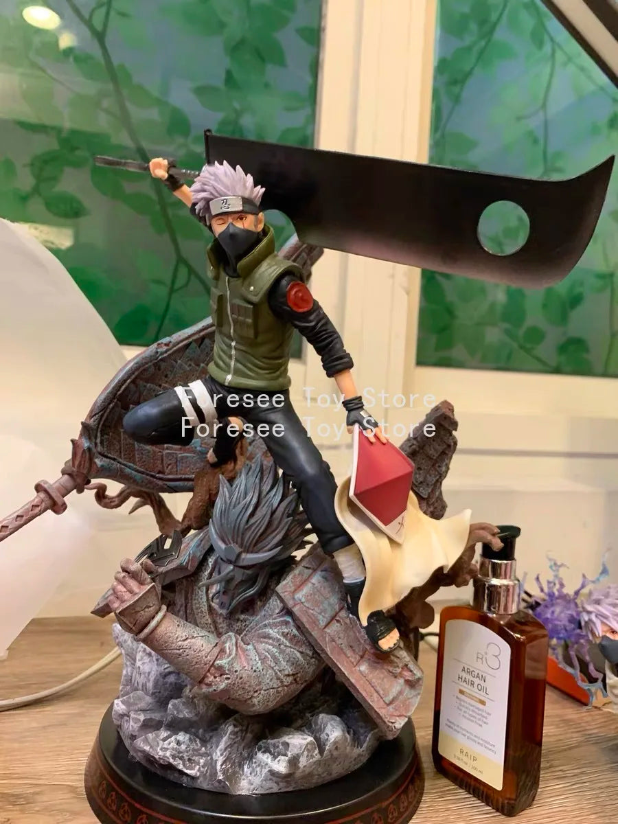 30m Cartoon Figures Hatake Kakashi Can Glow Anime Collection Model Desktop Ornament Decorations Holiday Gifts Children Toys