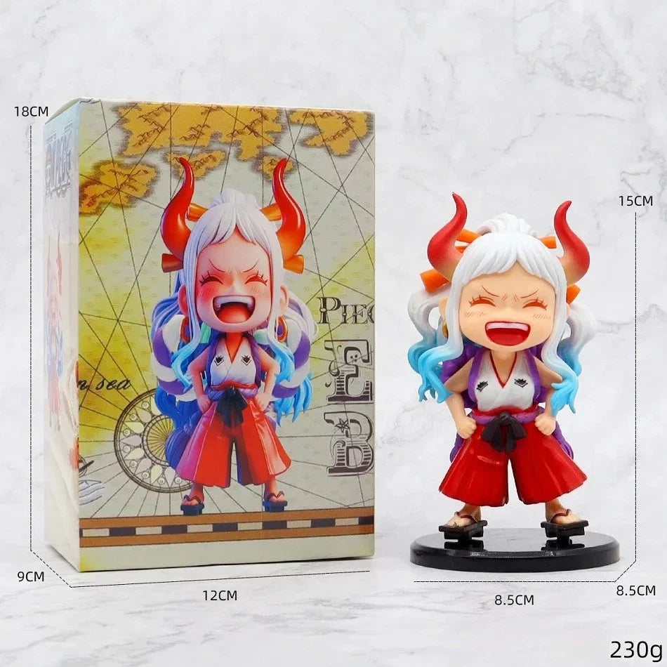 One Piece Anime Figure Doll Portgas D Ace Yamato Q Version Model Decor Peripheral Ornament Children Charm Birthday Gifts Toys