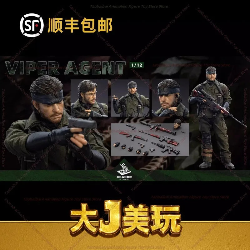 Kraken Studio Metal Equipment Viper Agent Actionfigur Spielzeugsammlung Geschenk