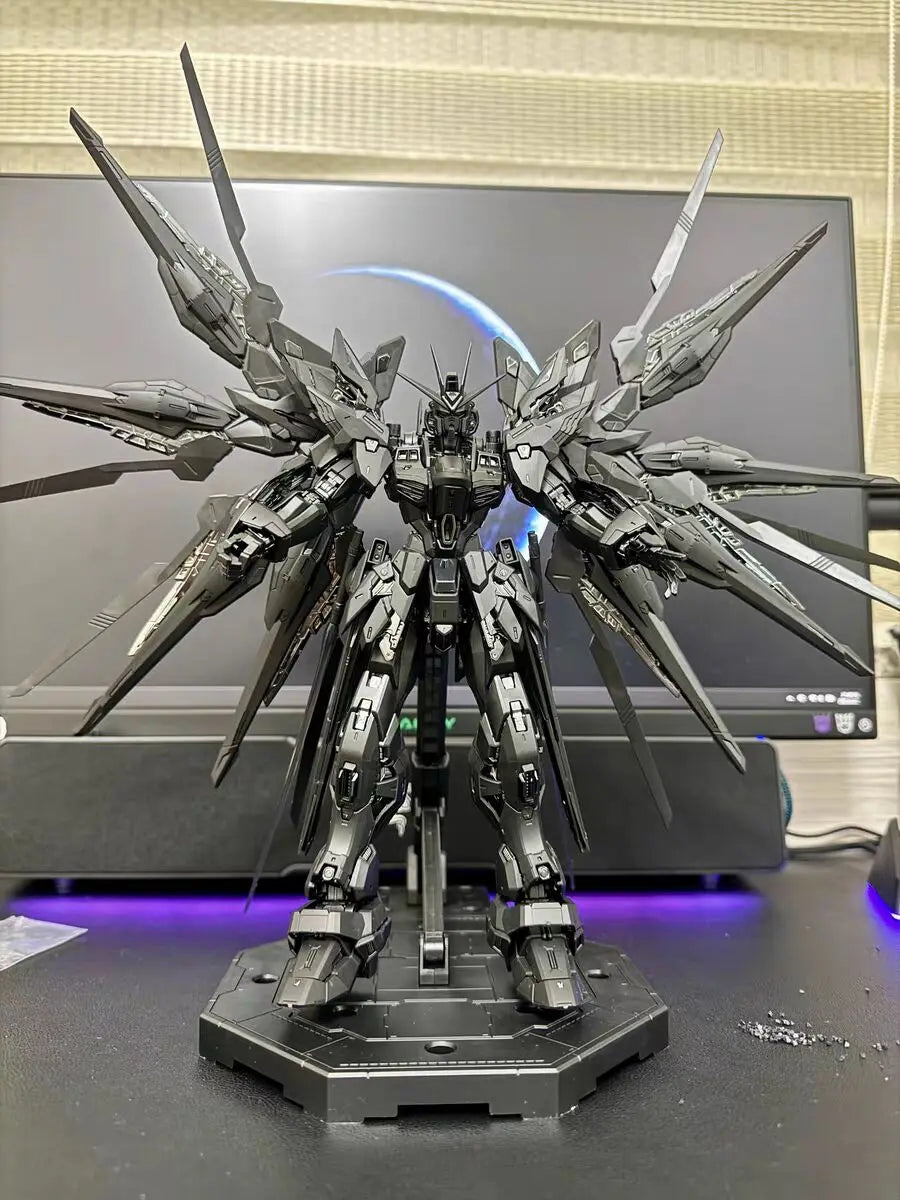 PIANXIN Model MG 1/100 MGEX Strike Freedom Assembly Model Kit Midnight Coating Action Figure Plastic Model Toys Custom