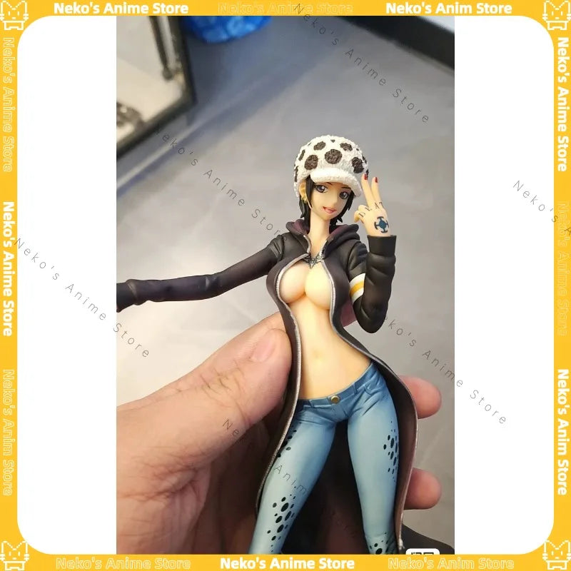 【In Stock】Original One Piece POP IRO Female Law Unofficial Gender-Swap Anime Model  Trendy Toys Desktop Doll Collectibles Gift