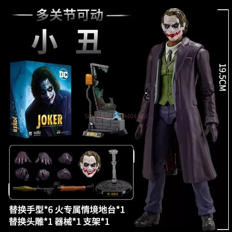New Original Fondjoy 1/9 Bvs Batman Figure Dc Justice League Figures Big Ben Batman Figurine  Pvc Model Joint Movable Toy Gifts