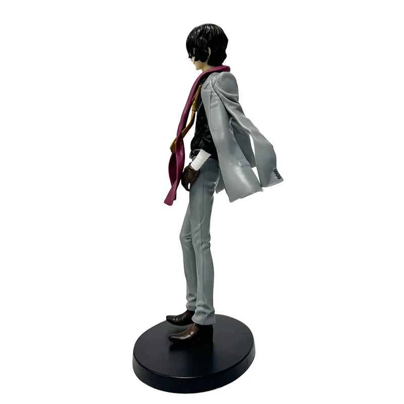 24CM Anime Bungou Stray Dogs Dazai Osamu Figure 1/8 Detachable Jacket Standing Figure Toy Gift Collection Aciton Figure PVC