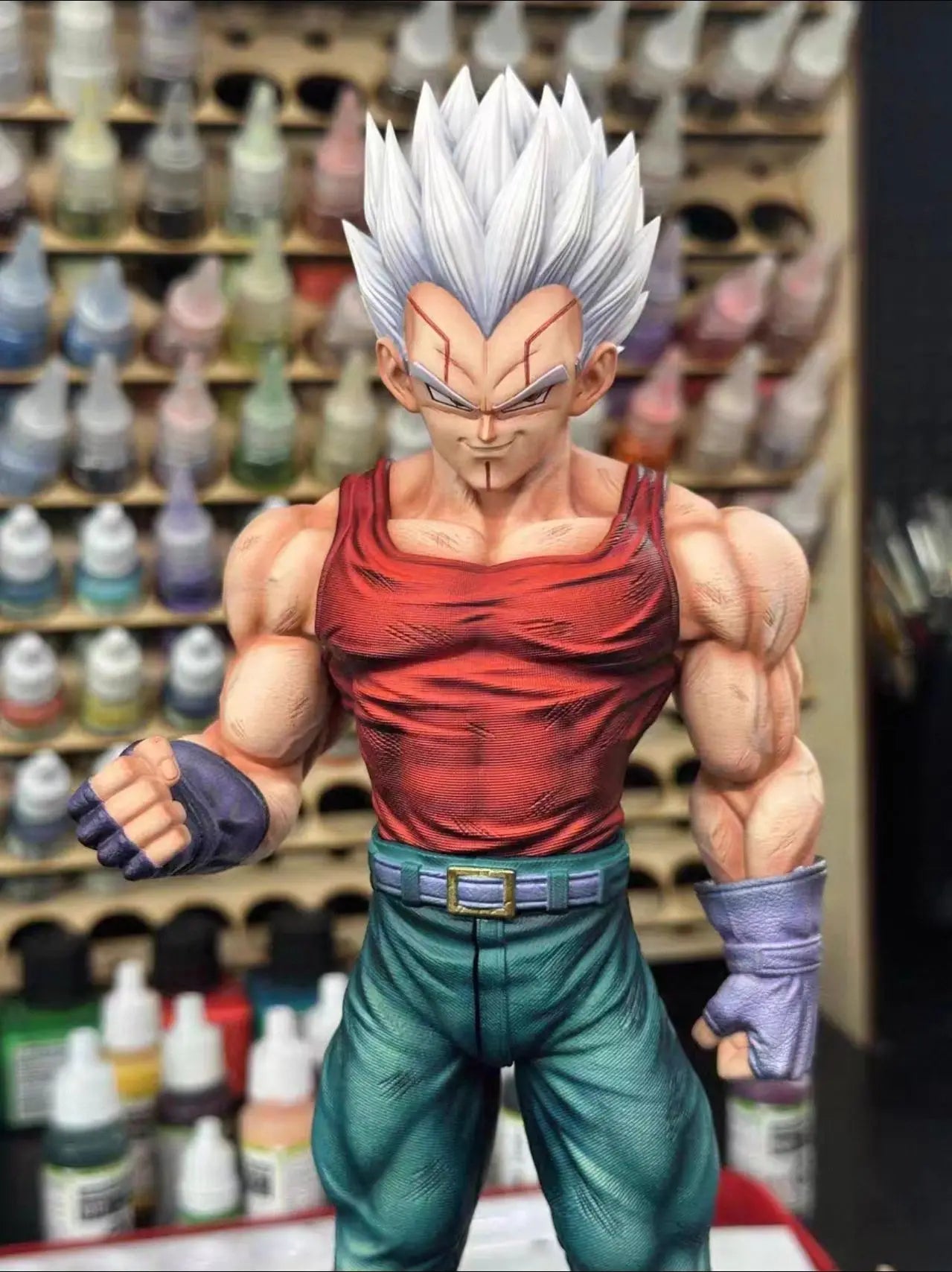 【IN STOCK】 JG studio 31cm Dragon Ball GT Baby&Vegeta Figure Super Saiyan anime Figures PVC Statue 2 heads Model Toys Gifts