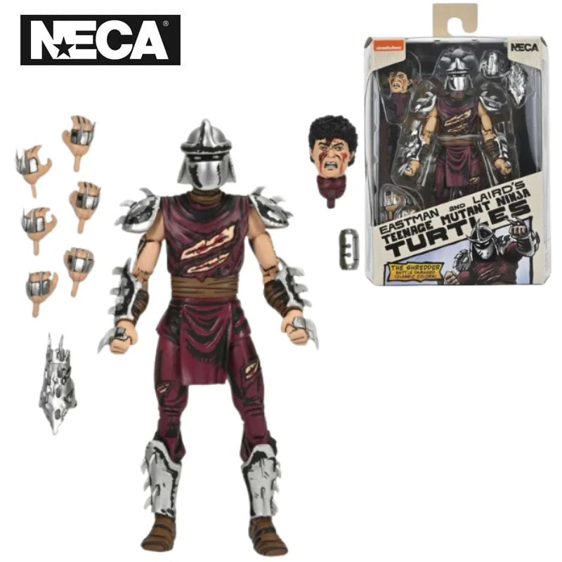 NECA 54543 Teenage Mutant Ninja Turtles Action Figure Battle Damaged Shredder 18 cm Collection Original Doll Gift TMNT Toys