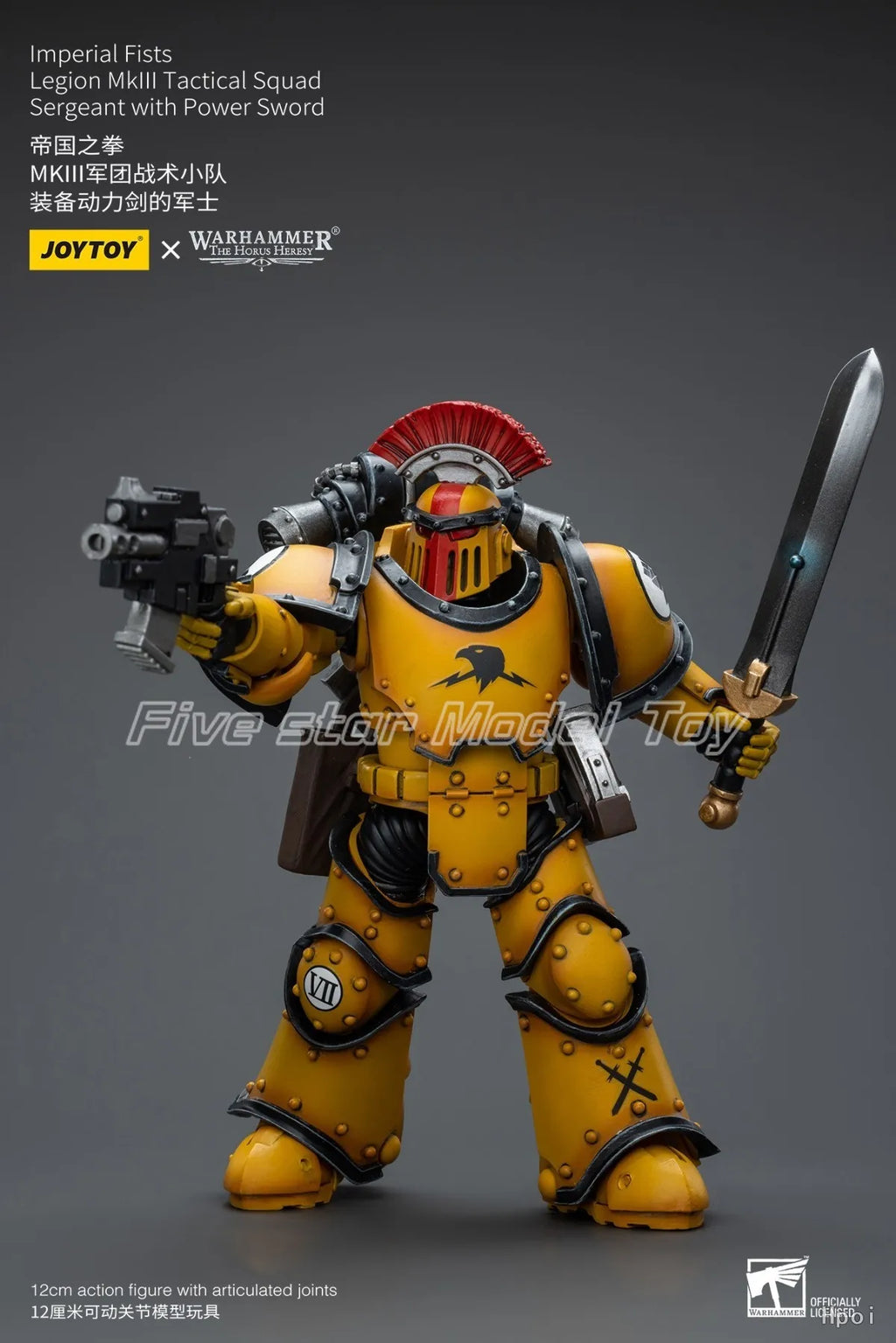 【FS】JOYTOY  Warhammer 40K  Scale 1/18 Action Figures Imperial Fists Legion Mklll Tactical Squad  Models Toys Gifts