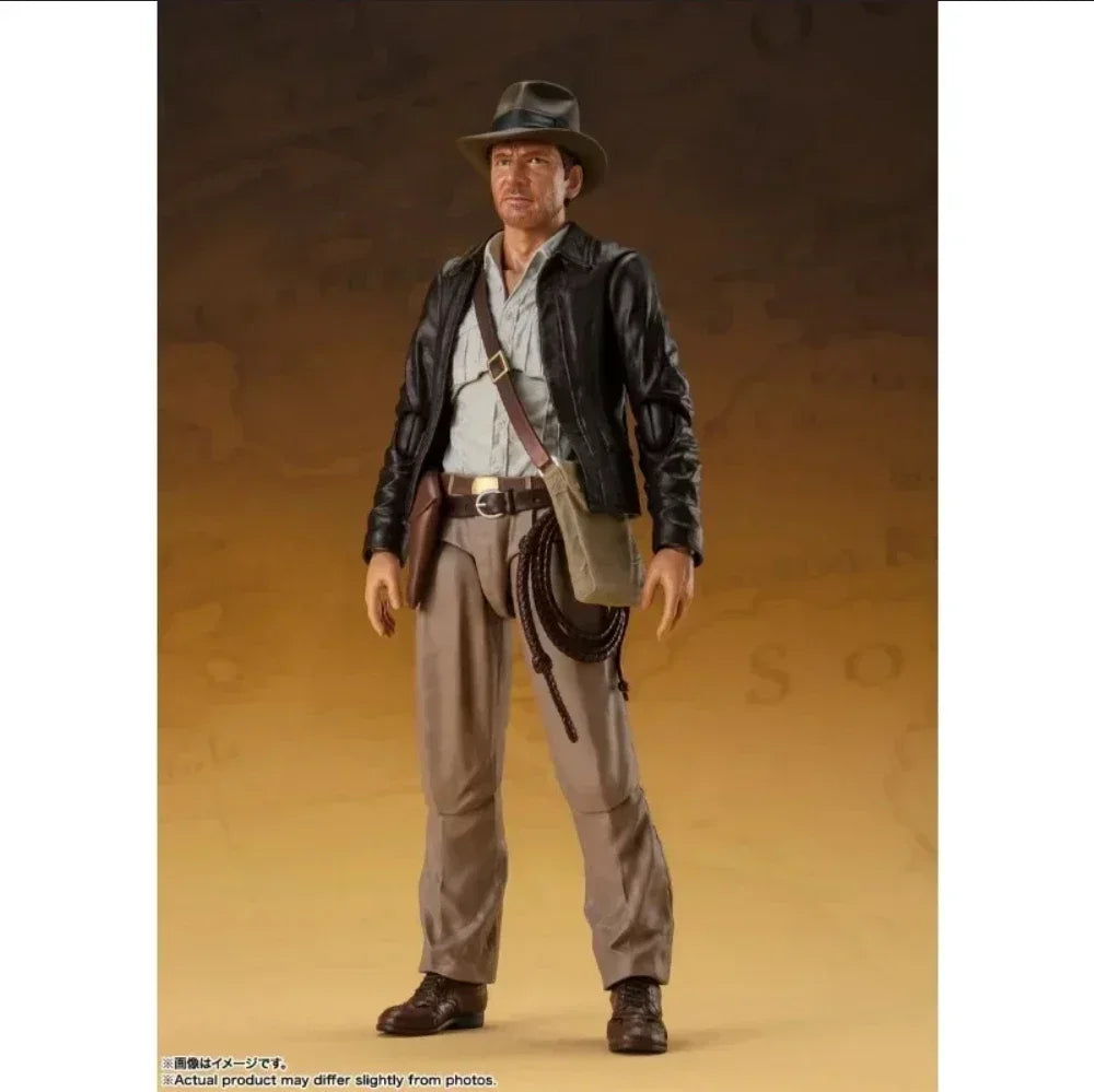 100% Original Bandai SH Figuarts SHF Indiana Jones Raiders of The Lost Ark Ver Action Figures Model Collectible Toy In Stock