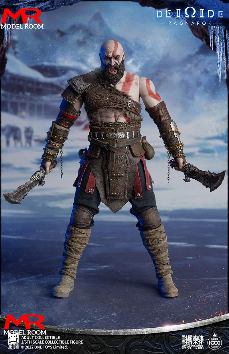 Worldbox & Onetoys OT019 1/6 Man Of War Double Head Figure Model 34cm Male Soldier Action Figure Doll Full Set Collectible Toy