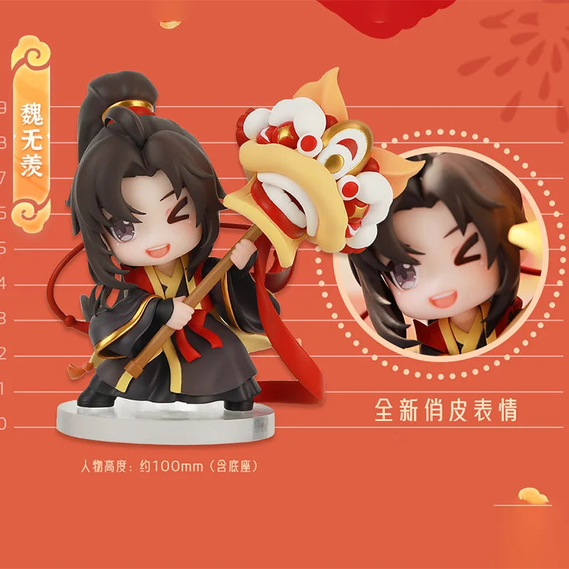 9.3cm Mo Dao Zu Shi Wei Wuxian Lan Wangji Figure Collection Model Doll Anime Cosplay Toy Colletible Figurals Christmas Gift