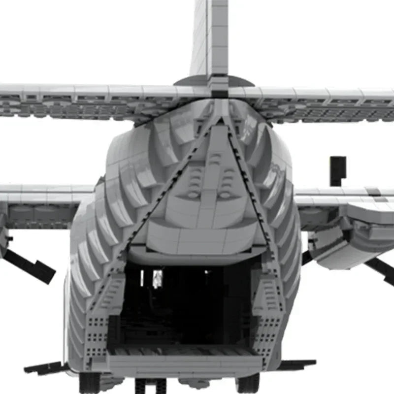 Military Aircraft Model Moc Building Bricks Fairchild C-123K Fighter 1:35 Technology Blocks Gift Christmas Toy DIY Sets Assembly