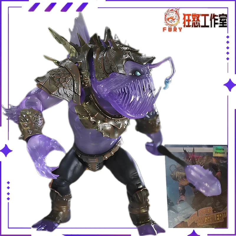 FURY TOYS Fury Studio Original Mountain and Sea Demon God Record Lantern Fish 7-inch Finished Product Movable Figurine Model Toy
