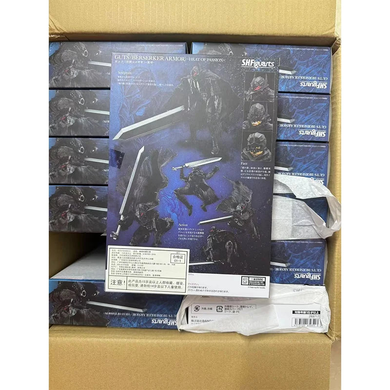 100% In Stock Original Bandai S.H.Figuarts Shf Guts Berserker Armor Passion Berserk Anime Action Collection Figures Model Toys
