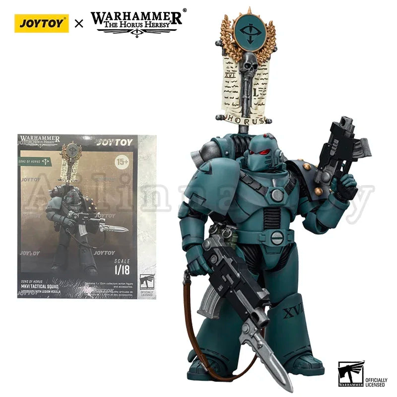 JOYTOY 1/18 Action Figure 40K Sons of Horus MKVI Tactical Squad Dreadnought Anime Model Toy