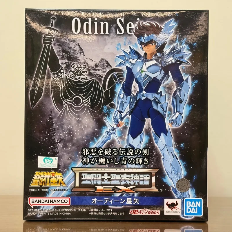 Authentic Bandai Saint Seiya Saint Cloth Myth Ex Odin Seiya Collection Statues Desktop Decoration Gift