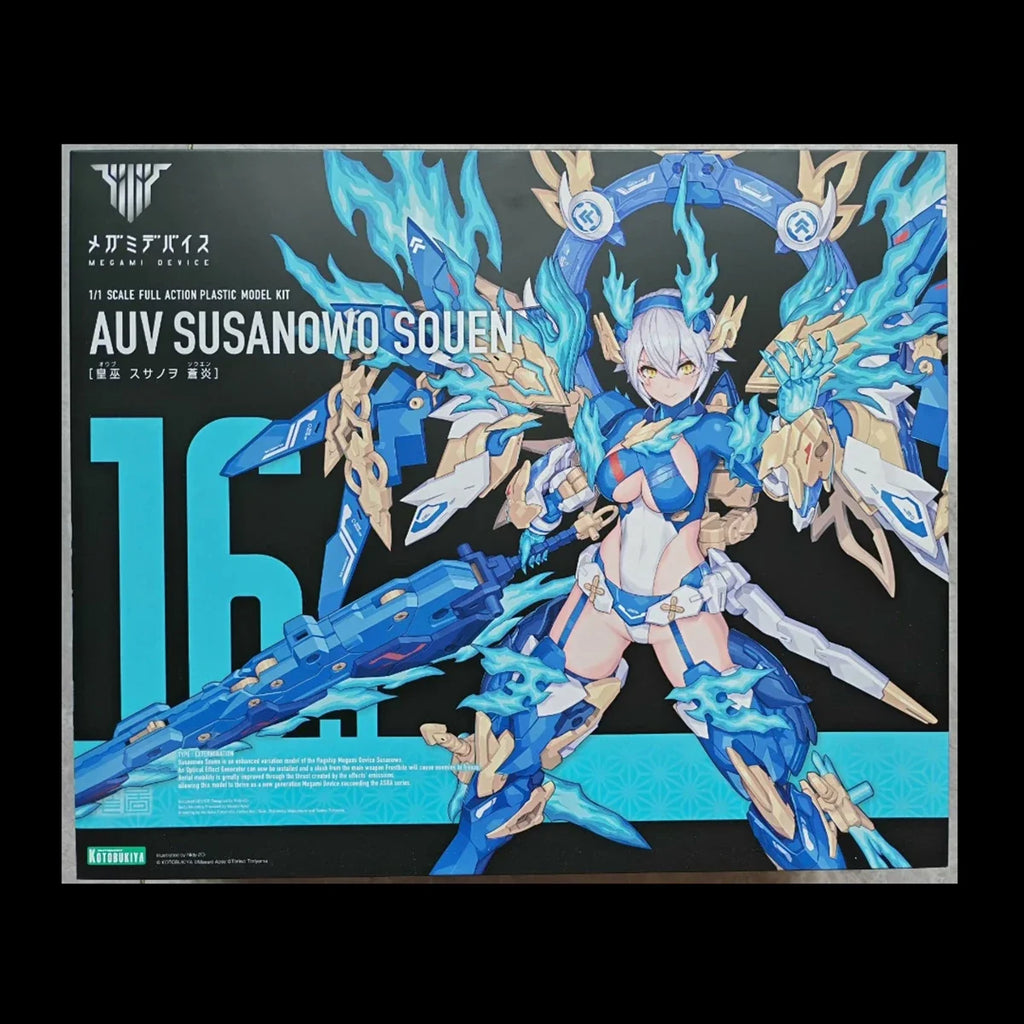 In Stock Original Genuine Kotobukiya Model Kits Megami Device (16) Auv Susanowo & Guren & Souen 1/1 H=200~220mm Mecha Girl Model