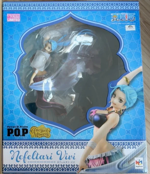 【FS】 Original MegaHouse P.OP. Playback Memories Neptune Nafirutali Vivi Animation Figures  Model Toys Gift Ornaments