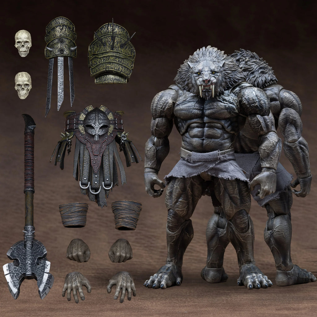 Original Xesray Gladiator Honor Battle Exhibition Limited Black Saber Toothed Tiger Action Figures Collection Model Gifts
