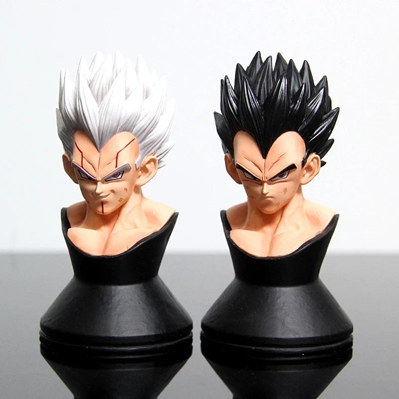 In-Stock GT Vegeta Figures Dragon Ball Super Saiyan Static Model Statue Multiple Interchangeable Head Carvings Surprise Gift Toy