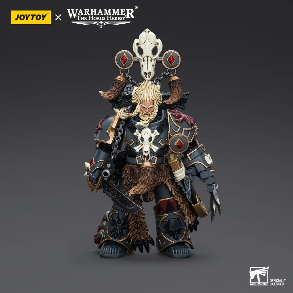 Joy Toy Warhammer 40K Space Wolves Geigor Fell-Hand Action Figure 1/18 12cm Collectible Children Toys Warhammer Birthday Gift