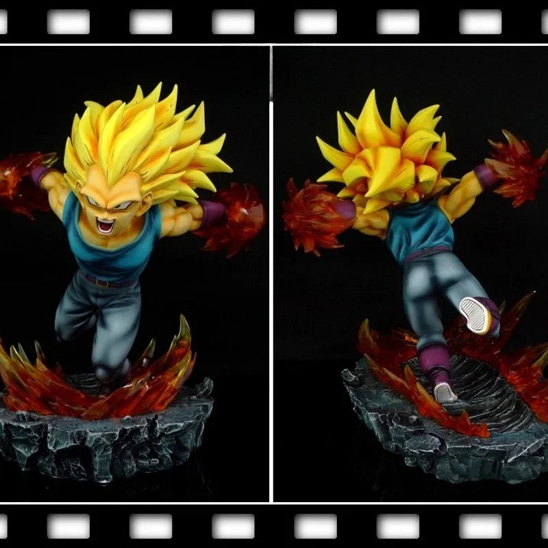 25cm New Original Dragon Ball Anime Figure Vegeta IV Perimeter Resin Model Scene Statue Desktop Decoration Ornaments Gifts Toys
