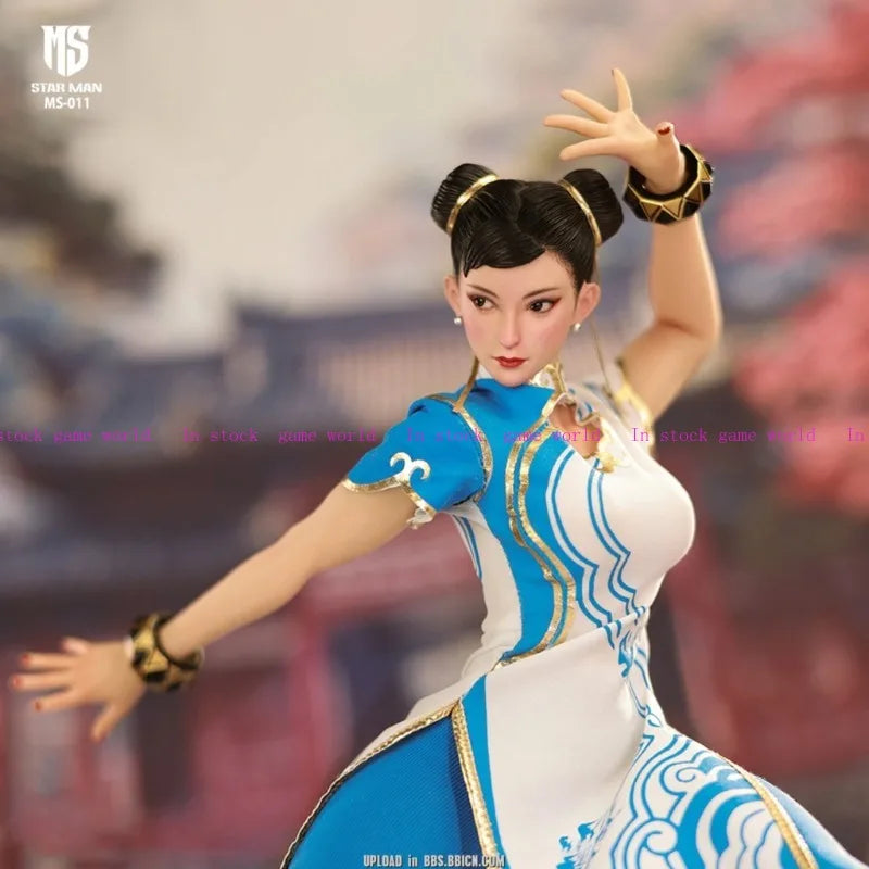 In Stock STARMAN MS-011 ChunLi MS 011 Female fighter 1/6 Adjustable eyes Action Figure Toys Collectible