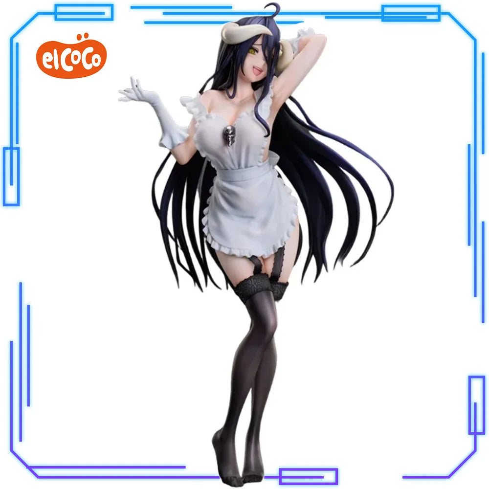 In Stock ElCOCO Original Genuine Overlord IV Albedo Coreful Figure Maid Ver 26.2cm Sexy Collections Model Toy Anime Figures Gift