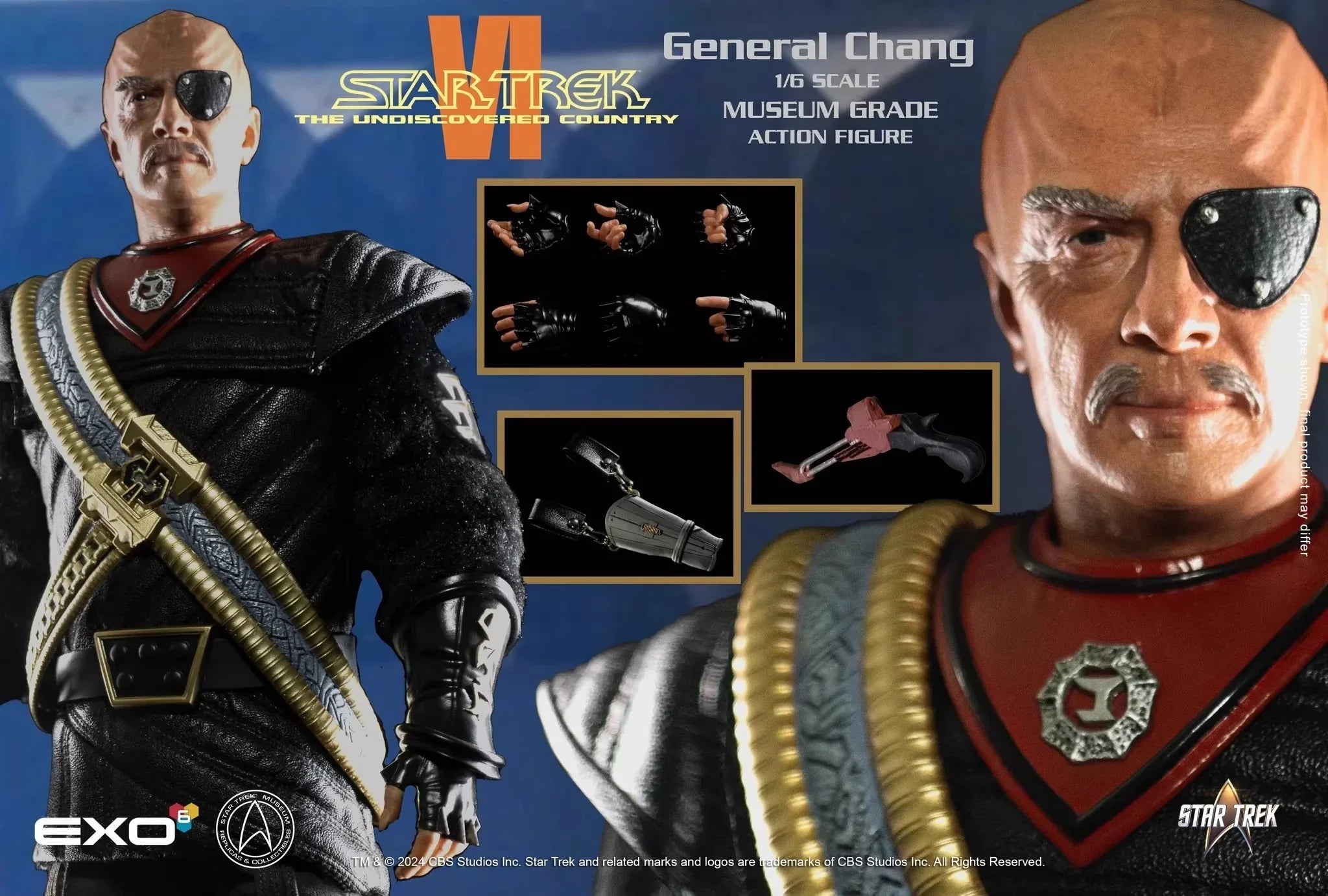 In Stock EXO-6 Star Trek 1/6 Scale Colelctible Male Soldier General Chang Full Set 12inch Action FIgure Model Toys