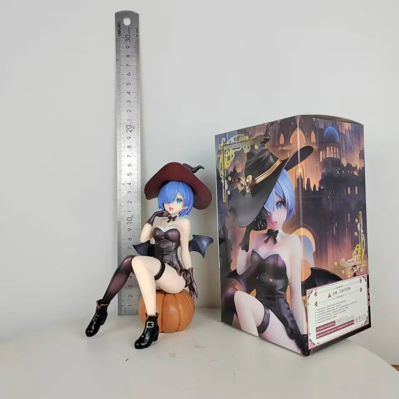 Re:Zero -Starting Life In Another World Rem Phantom Night Magician Figure Gk Model Collection Doll Desk Decora Halloween Gifts
