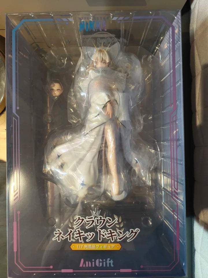 AniGift Original NIKKE Crown Naked King 30cm 1/7 Maßstab Anime Statue Exquisite Sammler-Animationsfigur Schönes Geschenk Auf Lager