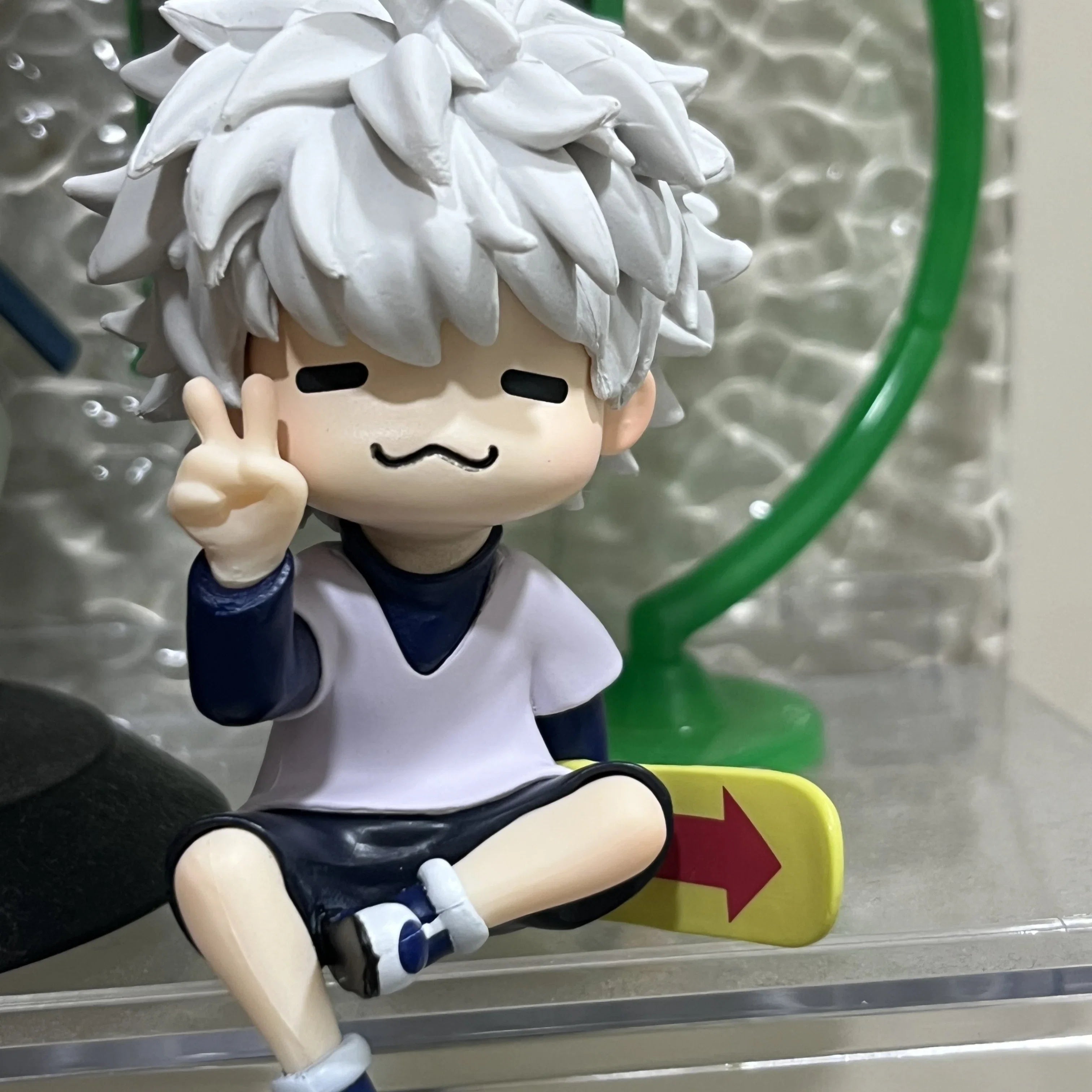 HUNTERxHUNTER Cartoon Q-Version Cat KILLUAZAOLDYECK Anime figure Doll Toys Desktop Ornament decor Collect Model Garage Kit Gifts