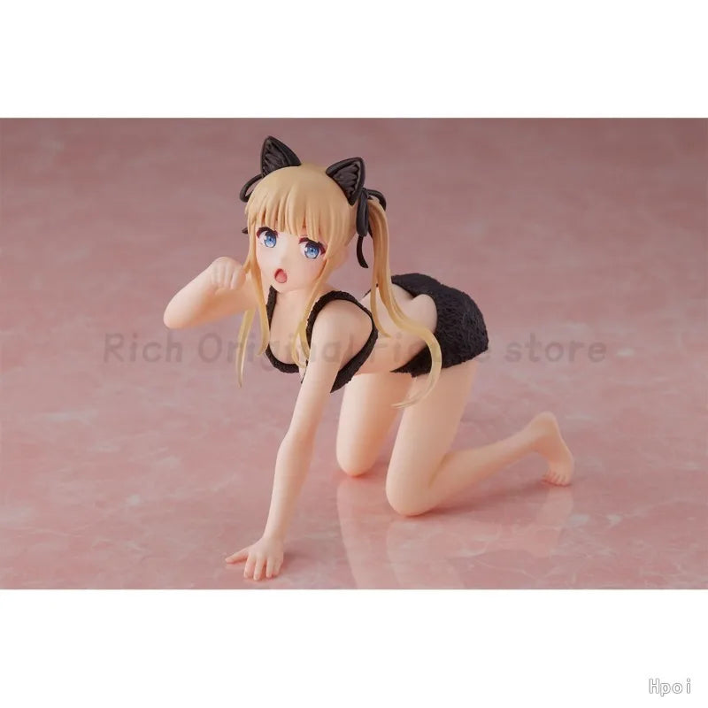 TAiTO Saekano: How To Raise A Boring Girlfriend Kato Megumi ~Cat Home Clothes~ Anime Girl Figures Kneeling Swimsuit Models