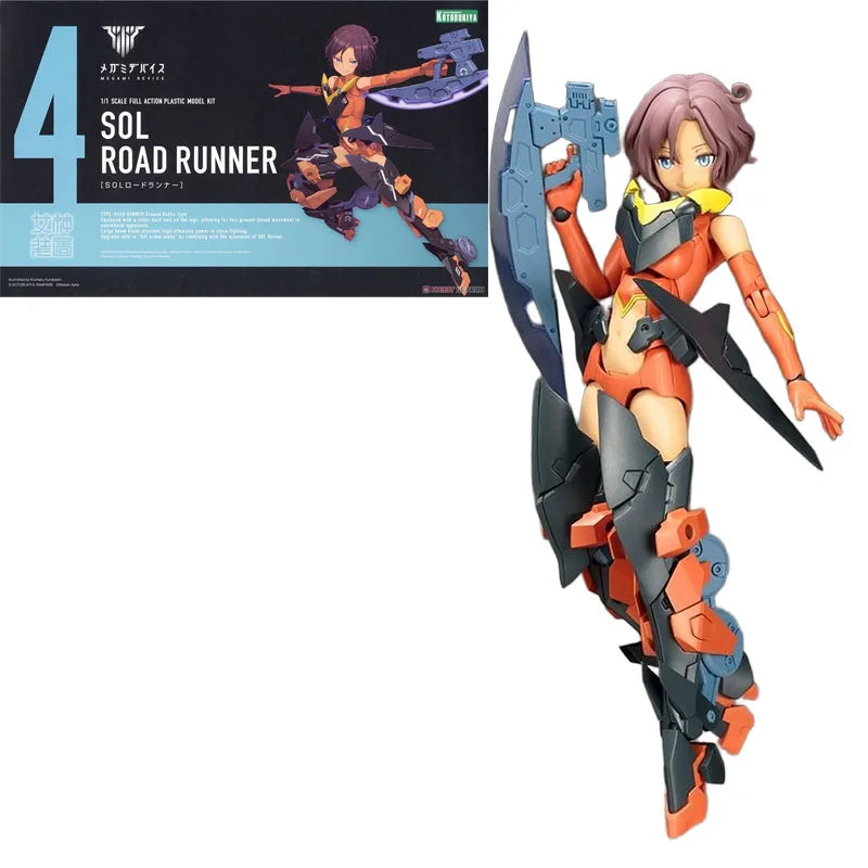 Kotobukiya Original  MEGAMI DEVICE SOL RAPTOR BEAST MODE ROAD RUNNER HORNET LOW VISIBILITY Action Figure Assembly Model Toys