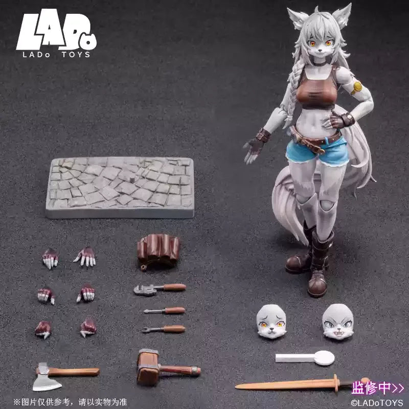 Lado Toys 1/12 Liya Mechanic Action Figure Model Mobile Doll Toy Desktop Collection Model Toy Gift