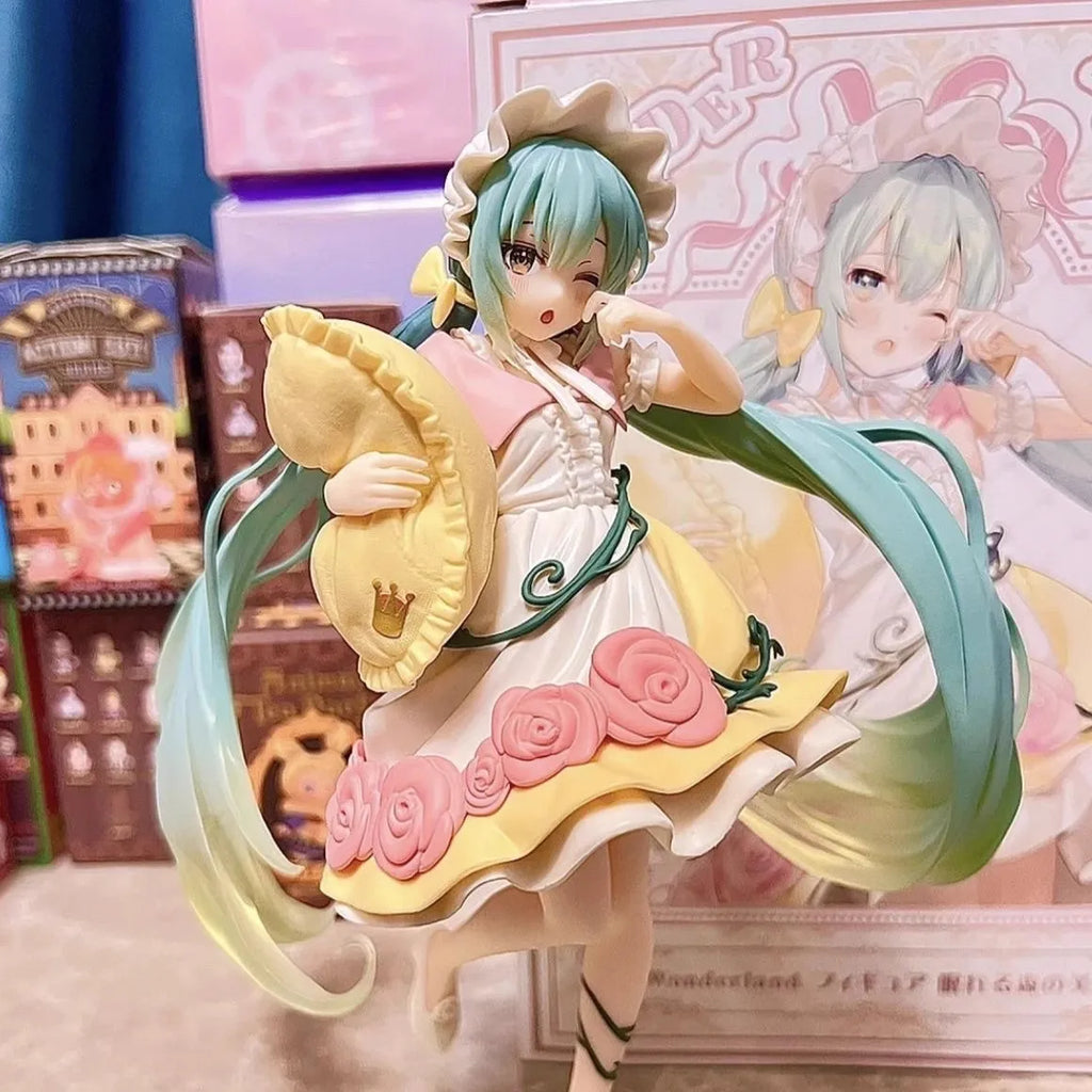 Popular New Product Hatsune Miku Figurine Fairy Tale Wonderland Sleeping Beauty Rabbit Hatsune Anime Desktop Figurine Decoration