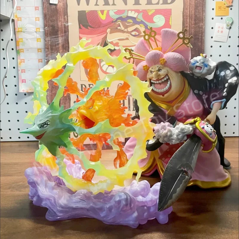 Genuine One Piece Anime Figue Figuarts Zero Charlotte Linlin Big Mom Model Dolls Pvc Action Figure Decorative Collectible Toy Gi