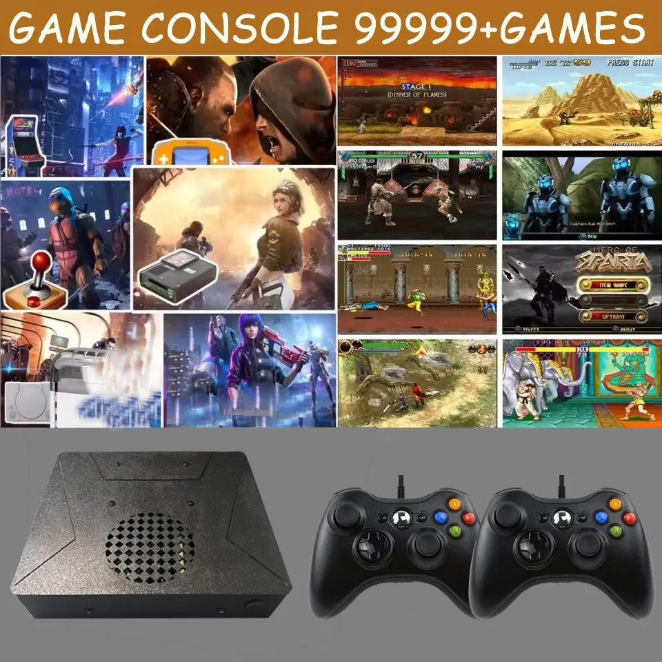 LZAKMR NEW Upgrade S1 Game Box Dual System Windows11 2TB Game System 99999+GAME For SWITCH PS2 PS3 WII SS GAMECUBE Sega Saturn