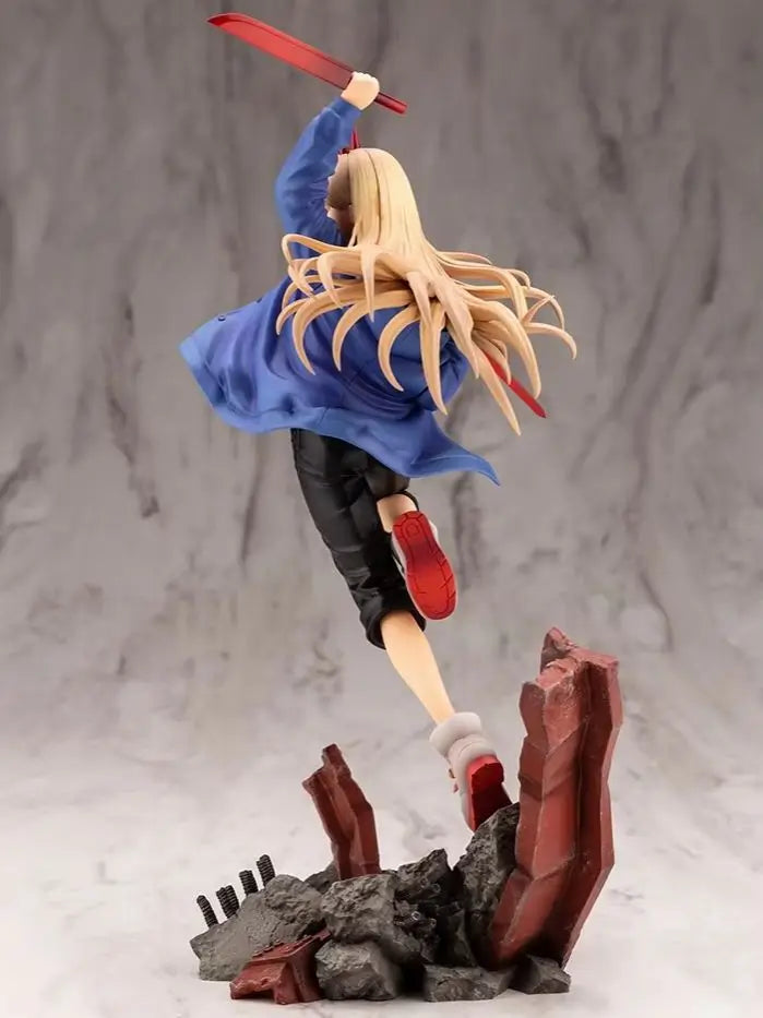 Judai Original Kotobukiya ARTFX J Chainsaw Man Power Pawaa Blond Fiend PVC Action Figure Model Doll Toys