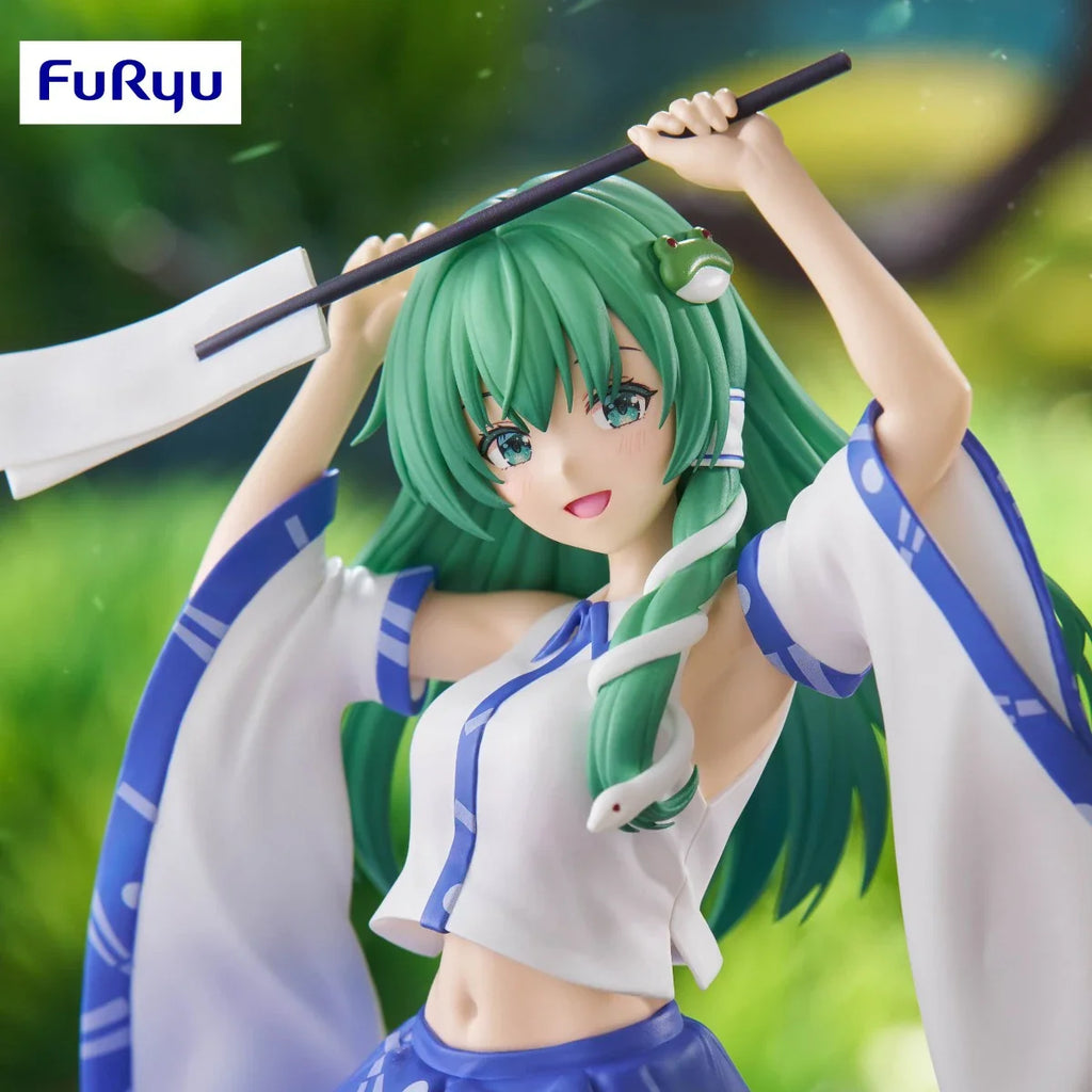 Original Genuine FuRyu Prepainted Noodle Stopper Figure Touhou Project Kotiya Sanae Anime Character Model Figure Decoration Gift