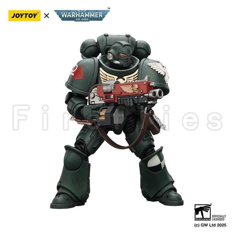 1/18 JOYTOY Action Figure 40K Dark Angels Intercessors Brother Nadael Asharr Re-issue Version Anime Model Toy