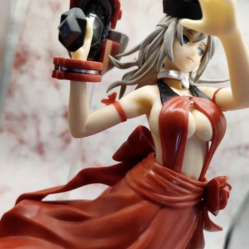26CM God Eater 2 Rage Burst Alisa Battle Beautiful Girl Anime Handmade Action Figures Desktop Case Decoration Ornament Gift