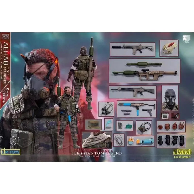 In Stock Original LIMTOYS AEHAB Phantom Legend Tiger Stripe Ver S++ 1/12Male Soldier Action Model Art Collection Toy Gifts