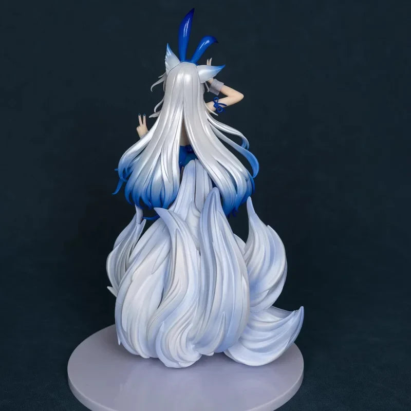 Azur Lane Shinano Dreams of the Hazy Moon 1/7 Bunny Girl GK Model Kit Translucent Skirt Twin Tails Anime Figure Decoration Gifts