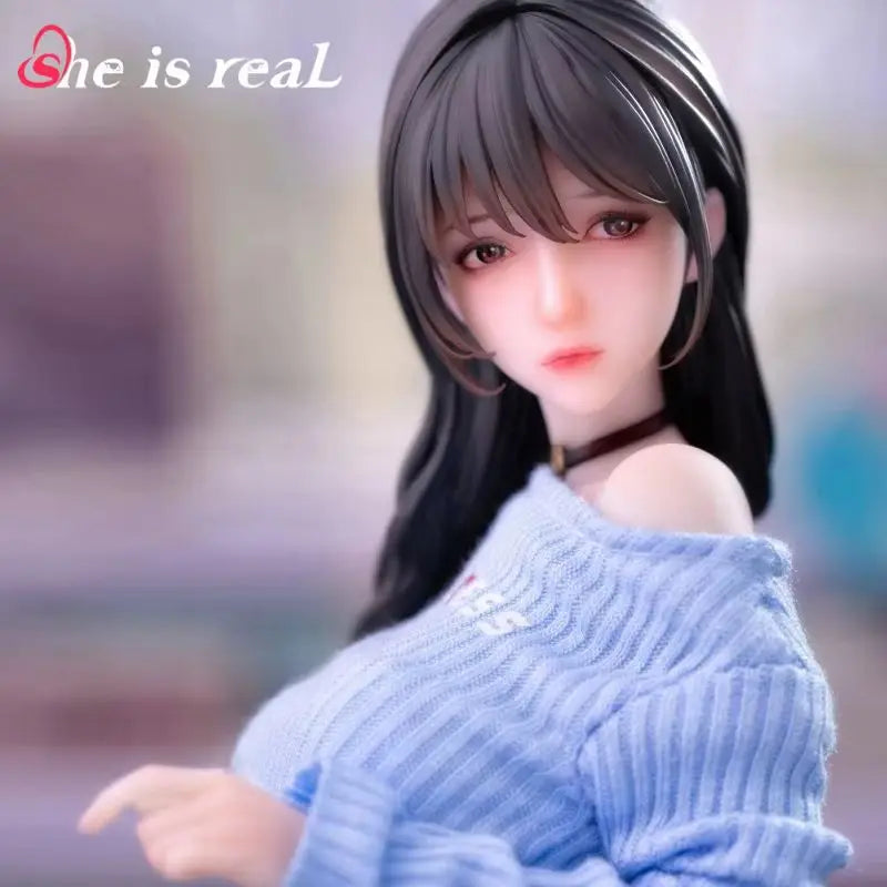 In Stock New 27cm Genuine Hitomio《She Is Real》 Guitar Sister Jeans Series Sexy Anime Figure  Decoration Desktop Collectible Toys