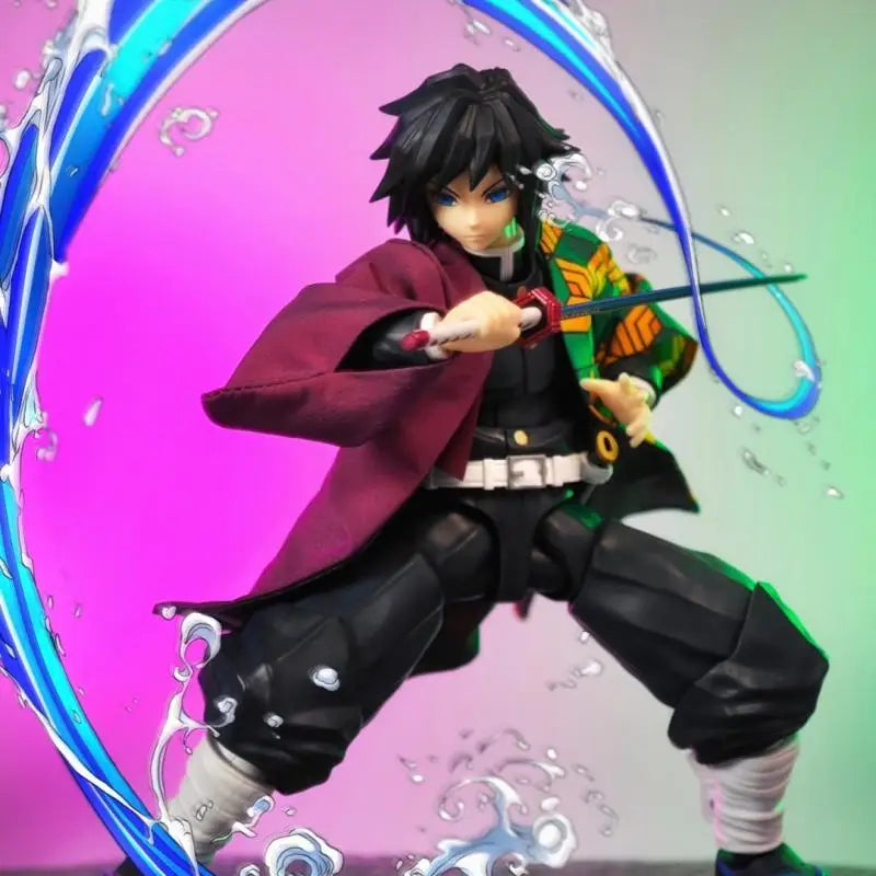 Demon Slayer Anime Tomioka Giyuu New Shf Handmade Kimono Clothes Clothing Is Suitable for 1/12 Size Movable Humanoid Toys