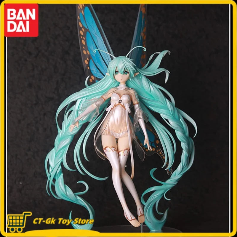 Anime 33cm Hatsune Miku Butterfly Ji Series Quadratic Element Sexy Beautiful Young Girl Pvc Model Toys Collect Ornaments Gifts