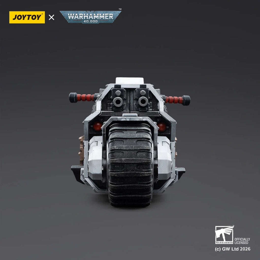 【Pre Sale】Original JOYTOY 1/18 Action Figure Warhammer 40000 White Scars Raider-pattern Combat Bike Model Toy Collection