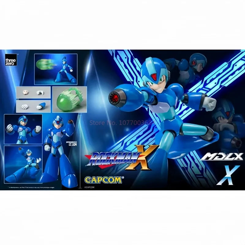 [In Stock] Genuine Threezer 3a Mdlx Rockman Mega Man X Mobile Doll Figure Model Collection Ornament Toy Boy Gift